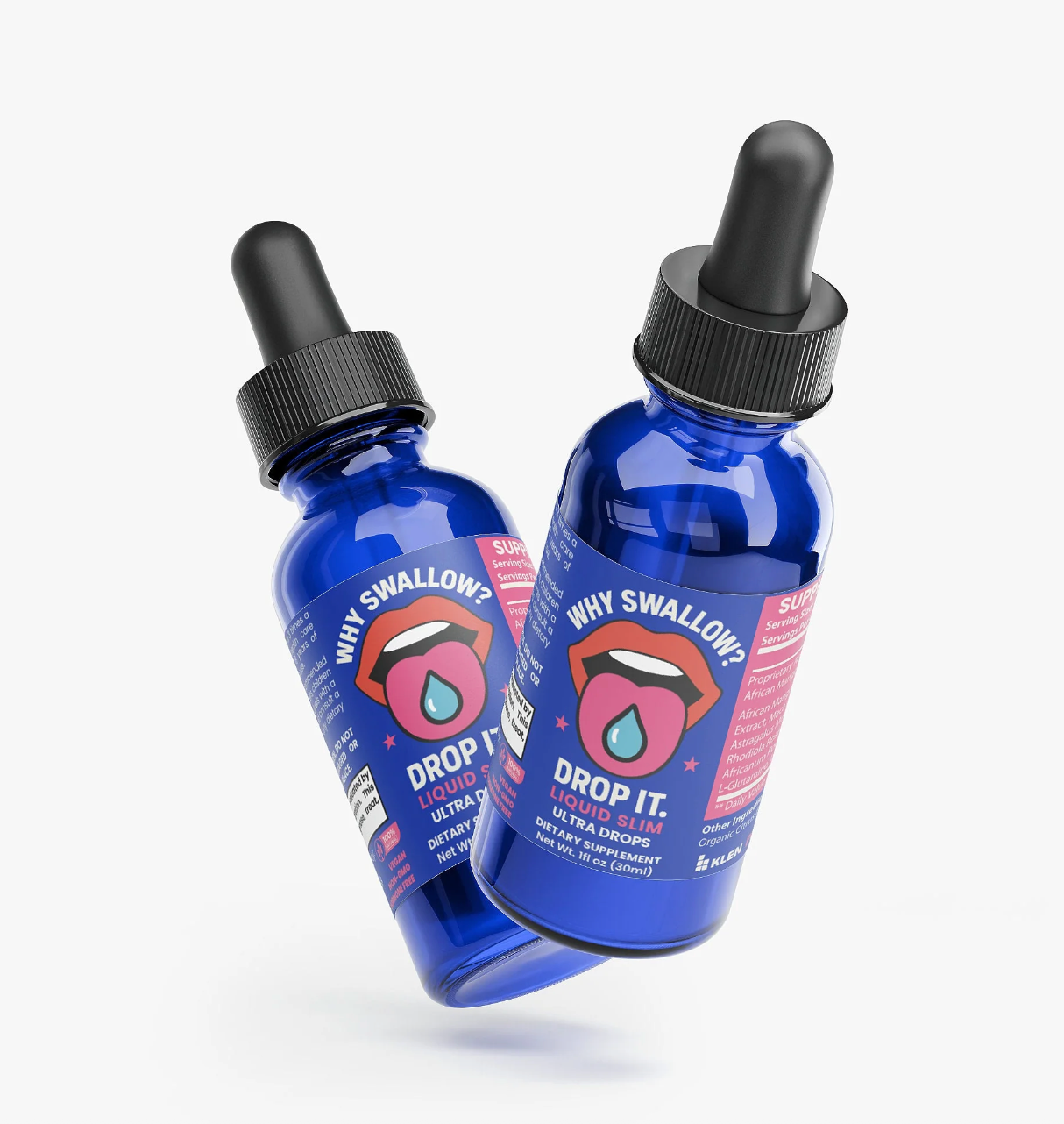 Klen Drops appetite suppressant bottle